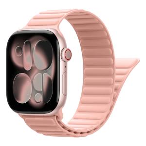 Magnetic Buckle Silicone Strap for Apple Watch Series 12/11/10/9/8/7/6/SE & Ultra 3 Soft Sport Band 40/41/42/44/45/46/49mm