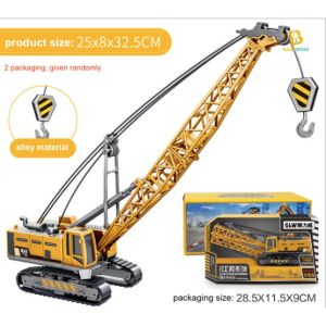 BabyBoss GLW Kid Alloy Model Toy Engineering Crane Construction Truck Vehicle Car Simulation Miniature Trak Jurutera