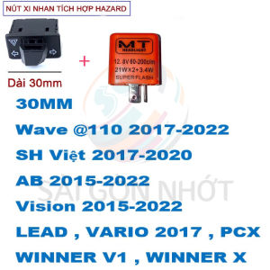 COMBO CÔNG TẮC XI NHAN Tích Hợp HAZARD + BÓNG LED T15 Demi Xi Nhan Sáng Mạnh + CỤC CHỚP XI NHAN