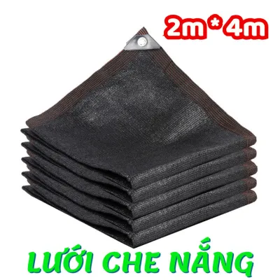 Lưới che nắng ngoài trời màu đen Tỷ lệ che nắng 96% chống tia cực tím Lưới che nhà để xe ô tô