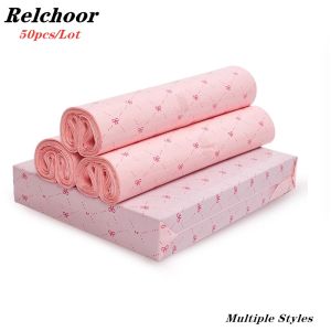 50Pcs New Pink Courier Bags Bow Heart Pattern Poly Frosted Self-Seal Shoe Bag PE Delivery Envelope Mailer Mailing Bags Organizer2026