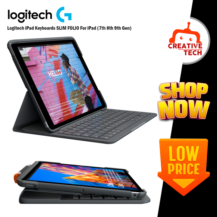 Logitech iPad Keyboards SLIM FOLIO For iPad (7th 8th 9th Gen) Keyboard