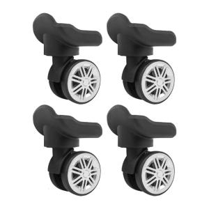 4 Pieces Replacement Luggage Wheels Practical Plastic Suitcase Parts Providing Durability and Smooth Maneuverability