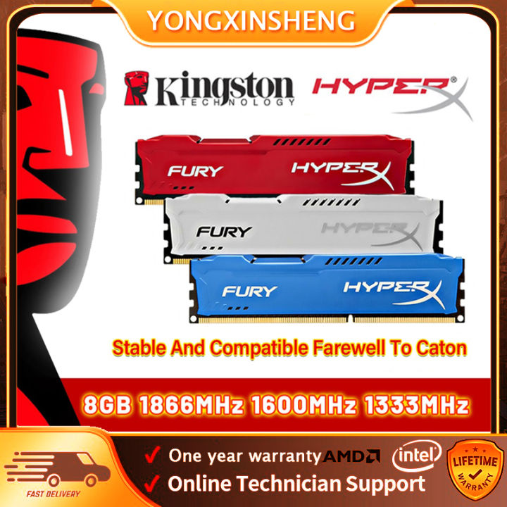 Kingston HyperX FURY DDR3 Ram 4GB 8GB 1333Mhz 1600Mhz 1866Mhz