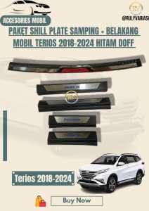 Paket Sillplate Pijakan Kaki Samping Mobil Daihatsu Terios 2018 2024