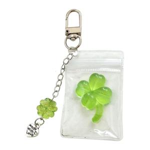 Nhựa bốn lá clovers Keyring Phụ kiện dây móc khóa dây đeo điện thoại di động phong cách cho mặt dây chuyền túi hoặc xe