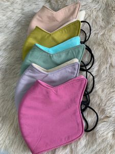 Khẩu trang che trán kín mặt vải cotton siêu dày dặnKim Yến mẹ và bé