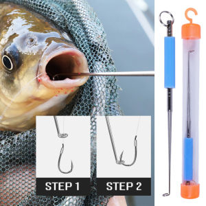 Stainless Steel Easy Fish Hook Remover Safety Fishing Hook Extractor Detacher Rapid Decoupling Device Fishing Tools