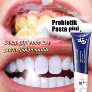 QME Pasta Gigi Pemutih dan Perontok Karang Gigi Baking Soda Toothpaste - Pemutih Gigi Kuning Permanen Ampuh Viral di Pembersih Gigi Biar Putih / Pencegah Gigi Berlubang 110g