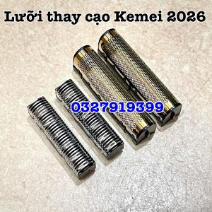 KEMEI Lưỡi Cạo Râu Thay Thế 2026 2027 2028 - Bộ Lưỡi Thay Máy Cạo Khô KEMEI 2026 2027 2028 - Lưỡi Thay Thế Chất Lượng Cao