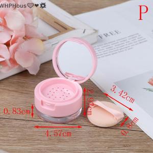 WP💓💛💖 7 Style Empty Cosmetic Sifter Loose Jar Container Puff Box Mirror Container Case