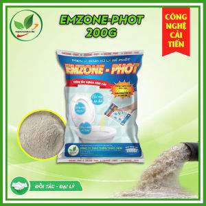 Men vi sinh EMZONE.PHOT 200gr chống tắc nghẽn hầm cầu.