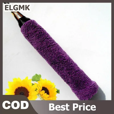 ELGMK Chất Lượng Cao Tennis Cầu Lông Vợt Overgrips Cotton Khăn Grips Băng Mồ Hôi Thấm Grip Bọc Sweatband