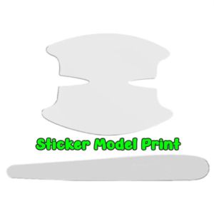 8Pcs Sticker model print handel tranfaran pintu stiker pelindung handle pintu mobil Honda Brio Jazz Hrv Crv Brv Wrv Mobilio Civic City Odyssey Accord