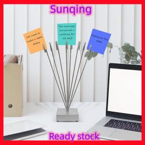 SQ Stationery [Flash Sale] ฐานลูกบาศก์รูปถ่าย ที่ใส่บัตรของขวัญต้นไม้เงิน8สาขาพร้อมคลิป ที่วางรูปภาพสำหรับคริสต์มาส งานแต่งงาน คำอวยพร วันเกิด