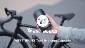 WEST BIKING Bicycle Tool Waterproof Bottle Cage Tool Capsule Bag Bottle Cycling Storage Repair Kit Bike Equipment Tool