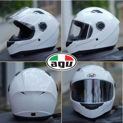 Mũ Bảo Hiểm Fullface AGU Chính Hãng – Màu Đen Carbon Bảo Hành 1 Năm Tặng Túi Đựng Cao Cấp Helmet