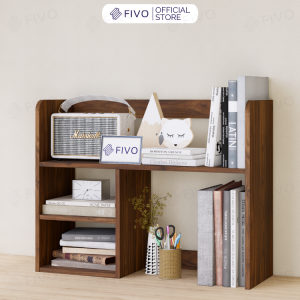 Kệ Sách Để Bàn Học FB21 FIVO Cao Cấp Màu Gỗ Và Walnut  Thiết Kế Có Hộc Tủ Gắn Nam Châm Cố Định Dễ Dàng Lắp Ráp Đa Dạng Mẫu Mã Và Màu Sắc
