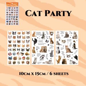 *CLEARANCE* Cute Cat Cartoon Meow Meow Photo Studio Series Stickers Pack DIY Decorations Journal Scrapbooking Labels
