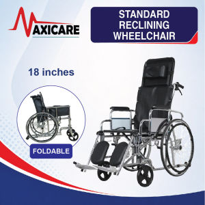 [Same-Day Delivery] Standard Reclining Detachable Armrest and Footrest (DAF) Wheelchair