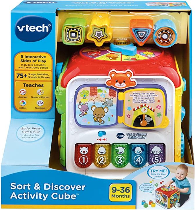 VTech Sort and Discover Activity Cube Red Lazada Lazada PH