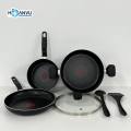 Bộ Nồi Chảo Quánh Nhôm Cao Cấp 6in1 Tefal Start Easy Set 6 - Châu Âu (Set). 