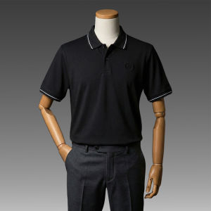 JB Kaos Polo Hitam Stripe