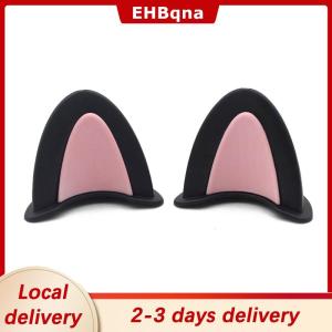 [COD]  HOT SALE Ship within 24 hours 2Pcs Cat Ears Helmet Decoration Motorcycle Electric Stickers Decor Cute Multicolor Motorcycle Helmets Accessories Universal