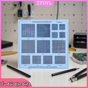 🎀ZTOYL✨ Lỗ khoảng cách 0.3 0.35 0.375 0.4 0.5 0.58 0.6 0.8 1.0mm phổ màu xanh lá cây dầu Net UV Mặt nạ hàn BGA reballing Stencil