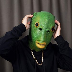 Hài hước Cá xanh Cosplay Trang phục Mặt nạ Mũ Đồ chơi Quà tặng