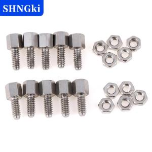 [COD] 🔥🔥🔥SHNGki 10 Bộ Bu Lông & đai ốc đầu tiêu đề 5 + 7mm Vít nối tiếp D-Sub VGA