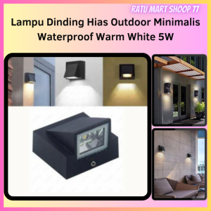 READY TaffLED Lampu Dinding LED Dekorasi Rumah Outdoor Waterproof 3W // 5W - Warm White