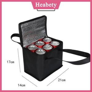 Heabety Ngoài trời mát hộp xách tay nhiệt cách điện Túi lạnh cắm trại thực phẩm uống Bento Túi BBQ Zip gói Dã Ngoại Nguồn cung cấp