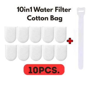 10Pcs Disposable Faucet Filter Cotton Bag for Kitchen Sink Splash-Proof Tap Water Strainer