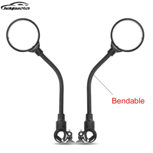 ท่อยาวโค้งงอปรับ 360 องศากระจกนูนมูกสำหรับกระจกมือจับจักรยานยนต์