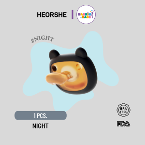 HEORSHE I จุกหลอก 2ชิ้น รุ่นใหม่แถมกล่องเก็บ สำหรับกลางวัน 1ชิ้น และกลางคืน 1ชิ้น BPA FREE I MARKIN.BABE