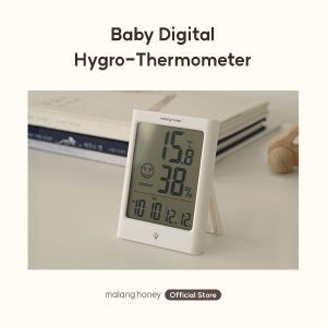 [Malang Honey] Digital Thermo Hygrometer with LCD - Indoor Humidity Meter for Baby Room Living room Bedroom