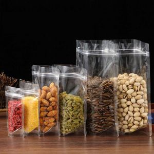 Standing Pouch Snack Seal Clear Ziplock 20x35 20x29 16x32 16x24 14x22 12x20 10x17 9x15 50Pcs