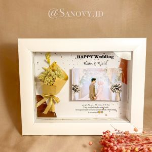 1520005 frame bunga rustik foto lanscape 1/frame 3d/ kado anniversarry/ ulang tahun/ wedding/ kenangan/ pigura