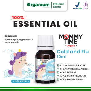 Essential Oil Baby MOMMY TIME Atasi Demam dan Flu Oil Rosemary & Peppermint - 10ml