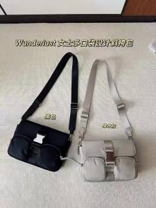 lululemon Bag 3 Camera bag with cover waterproof nylon shoulder bag multi-compartment womens crossbody bag