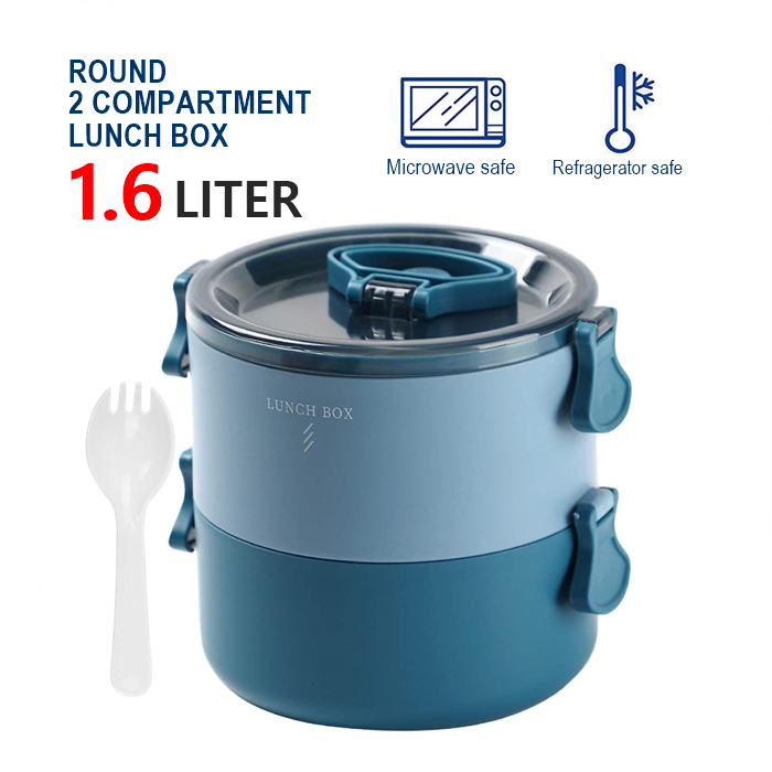 Bekas Makanan Tahan Panas Thermal Lunch Box Microwavable Big Size 2