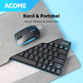 Acome Keyboard & Mouse Wireless Portable Garansi Resmi 1 Tahun AKM2000. 