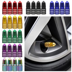 OURTOUR 4pcs Nhôm Nắp van lốp xe ô tô nhiều màu sắc Chống rò rỉ chống bụi Chống gỉ sét Ống bọc van xe máy xe đạp van xả khí độ Chất lượng cao Nắp van lốp xe được xử lý anod hóa dành cho ô tô xe SUV xe tải
