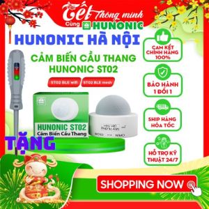 Cảm Biến Cầu Thang BLE Hunonic ST02 Phát Hiện Chuyển Động Kết Nối Công Tắc Liên Kết Offline