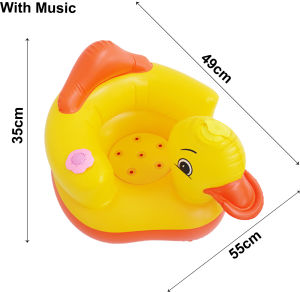 Baby Inflatable Chair | Baby Bath Seat | Training Chair Portable Baby Chair Inflatable Sofa Baby Dining Chair
