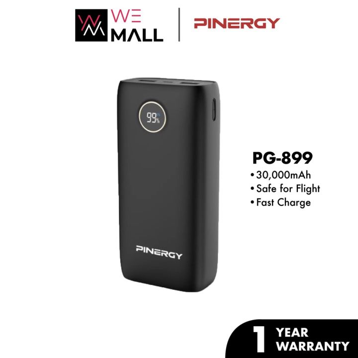 Pinergy PG899 30000mAh Dual USB Fast Charge Power Bank Lazada