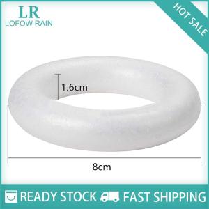 LF Wholesale✨Flash Sale ✨ White Round Polystyrene Foam Ring For Christmas Crafts DIY Handmade Wreath Wedding Holidays Home Party Decoration