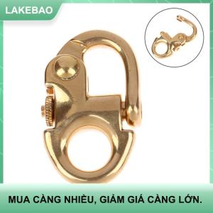 【LAKEBAO】 Móc khóa bằng đồng nguyên khối Móc khóa móc chìa khóa móc vòng đinh vít khớp nối Túi dây đeo phụ kiện đồ thủ công bằng da