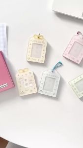 LZD  Original Yushou Four-Leaf Clover Puppy One-Inch ID Photo Acrylic Card Holder Brick Desktop Protection Card Film Card Holder